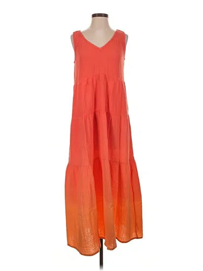 Pre-owned Marine Layer Casual Dress In Orange