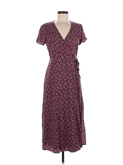 Pre-owned Marine Layer Casual Dress In Purple