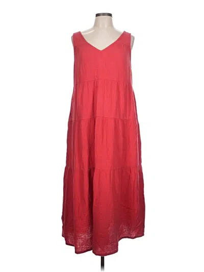 Pre-owned Marine Layer Casual Dress In Red