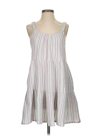 Pre-owned Marine Layer Casual Dress In White