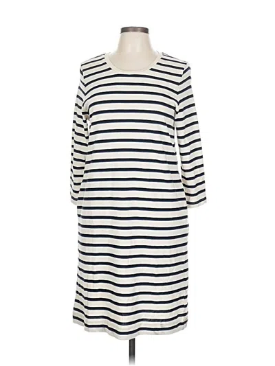 Pre-owned Marine Layer Casual Dress In White