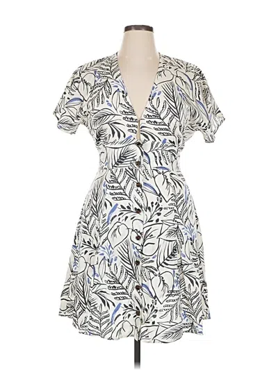 Pre-owned Marine Layer Casual Dress In White