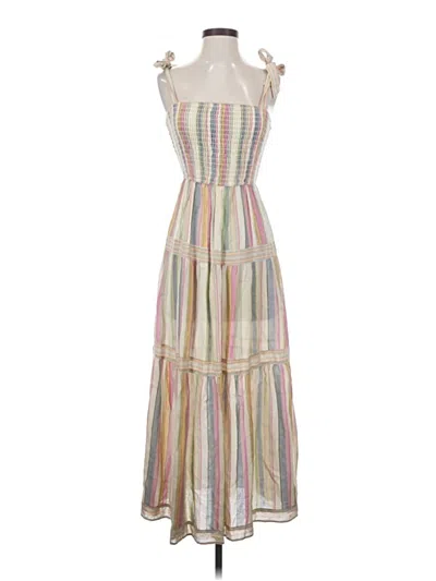 Pre-owned Marine Layer Casual Dress In White