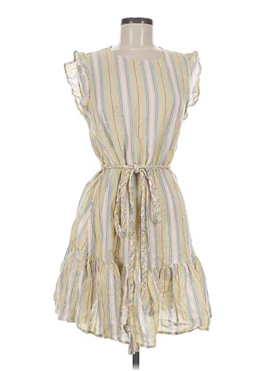 Pre-owned Marine Layer Casual Dress In Yellow