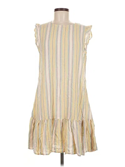 Pre-owned Marine Layer Casual Dress In Yellow