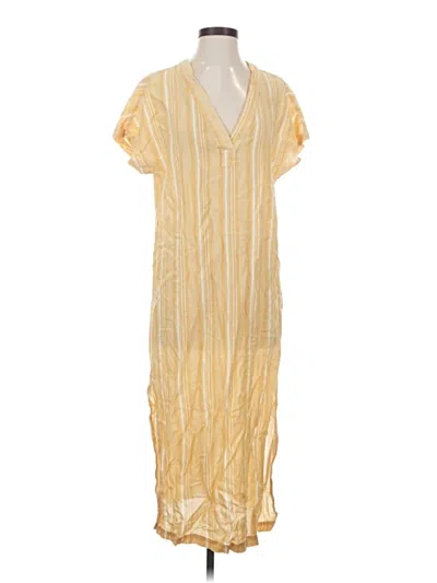 Pre-owned Marine Layer Casual Dress In Yellow