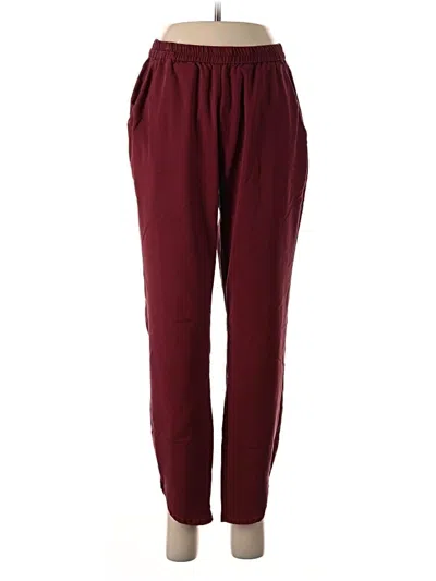 Pre-owned Marine Layer Casual Pants In Burgundy