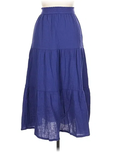 Pre-owned Marine Layer Casual Skirt In Blue