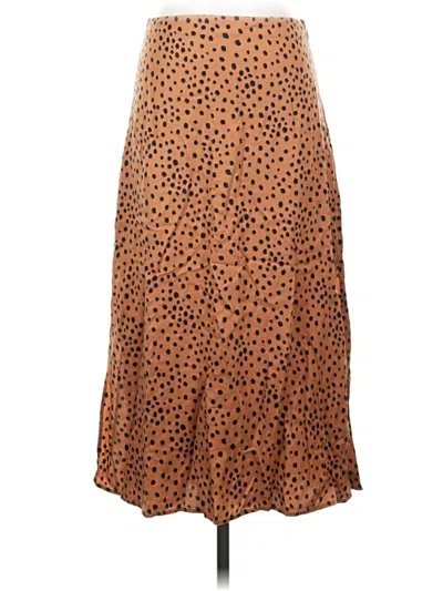 Pre-owned Marine Layer Casual Skirt In Brown