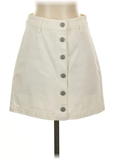 Pre-owned Marine Layer Casual Skirt In White