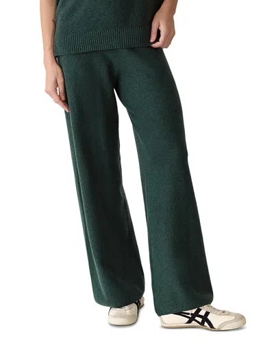 Marine Layer Chalet High Rise Knit Pants In Green