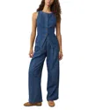 Marine Layer Charlie Denim Cutaway Vest In Blue