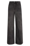 Marine Layer Charlie High Waist Wide Leg Jeans In Black