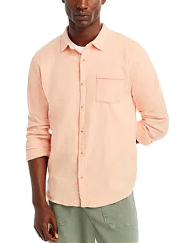 Marine Layer Classic Selvage Shirt In Coral