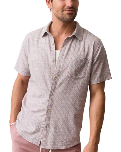 Marine Layer Classic Stretch Selvage Pocket Shirt In Multi