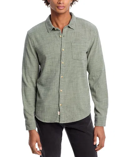 Marine Layer Classic Stretch Selvage Shirt In Agave Navy
