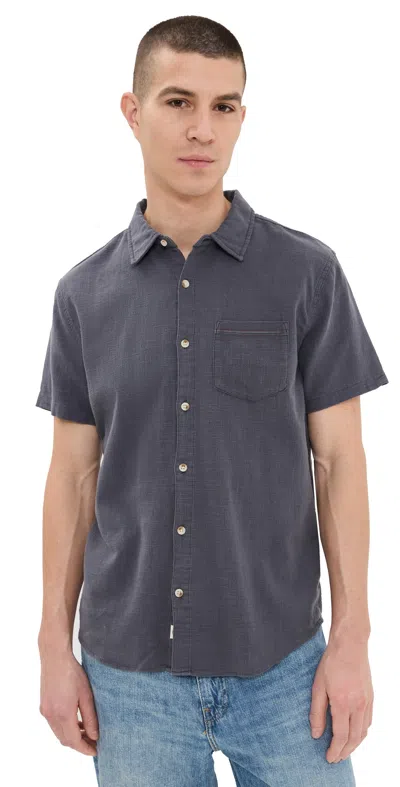 MARINE LAYER CLASSIC STRETCH SELVAGE SHIRT INDIA INK