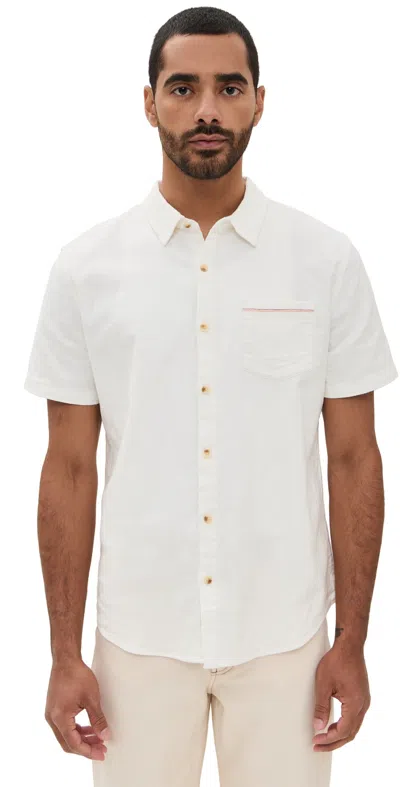 Marine Layer Classic Stretch Selvage Shirt Natural