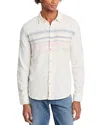 Marine Layer Classic Stretch Selvage Shirt In Natural Multi Stripe
