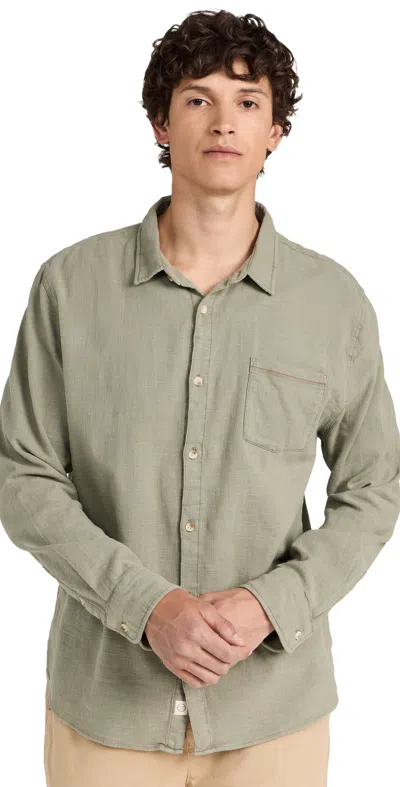 Marine Layer Classic Stretch Selvage Shirt Vetiver