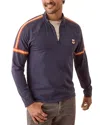 Marine Layer Clayton Quarter Zip Sweatshirt In Navy