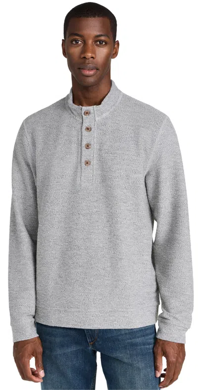Marine Layer Clayton Textured Pullover Grey Texture