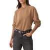 Marine Layer Cloud 9 Cotton Blend Fleece Crewneck Sweatshirt In Brown
