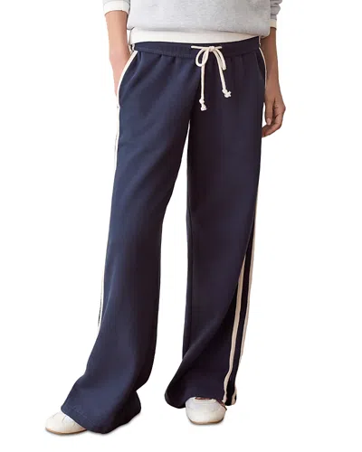 Marine Layer Cloud 9 Cotton Blend Fleece Track Pants In Twilight