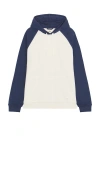 Marine Layer Cloud 9 Fleece Hoodie In Navy & Cream