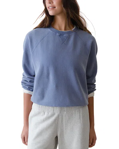 Marine Layer Cloud 9 Fleece Reversible Sweatshirt In Blue