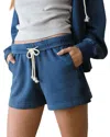 Marine Layer Cloud 9 Fleece Drawstring Shorts In Blue