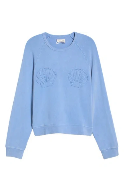 Marine Layer Cloud 9 French Terry Sweatshirt In Blue