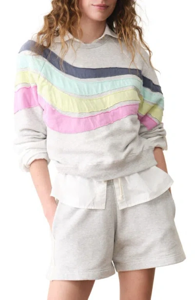 Marine Layer Cloud 9 French Terry Sweatshirt In Multi