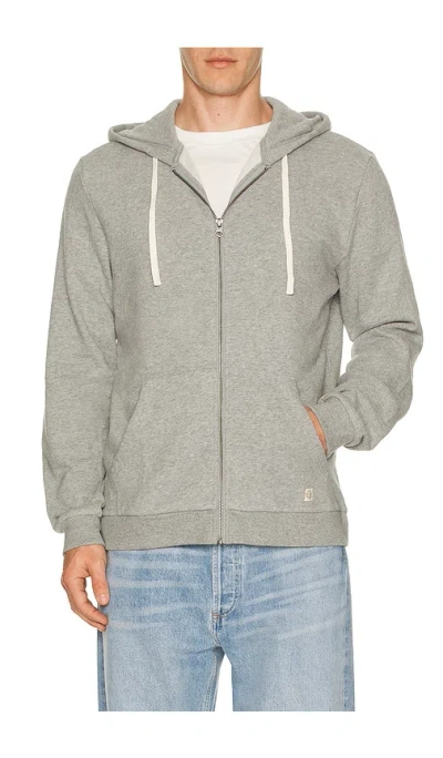 Marine Layer Cloud 9 Full Zip Hoodie In Gray