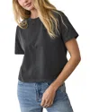 Marine Layer Cloud 9 Jersey Crewneck T-shirt In Black