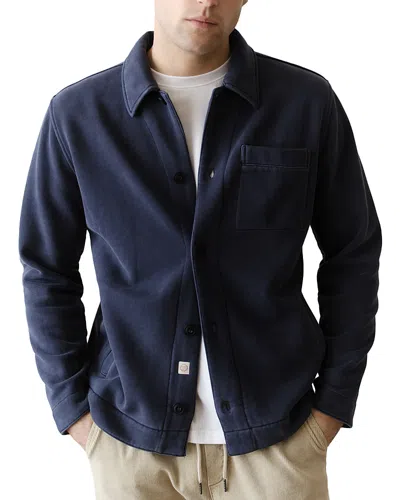 Marine Layer Cloud 9 Fleece Overshirt In Blue