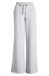 Marine Layer Anytime Wide Leg Sweatpants In Heather Grey