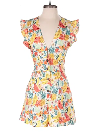 Pre-owned Marine Layer Cocktail Dress In Yellow