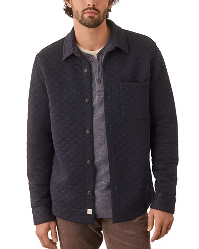 Marine Layer Corbet Heavyweight Quilted Overshirt In Navy