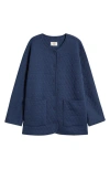 Marine Layer Corbet Quilted Jacket In Indigo Heather