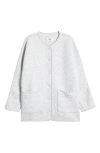 Marine Layer Corbet Quilted Jacket In Light Grey Heather
