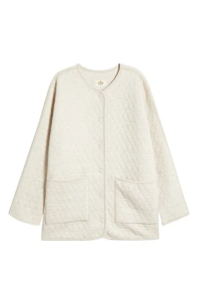 Marine Layer Corbet Quilted Jacket In Warm Oatmeal