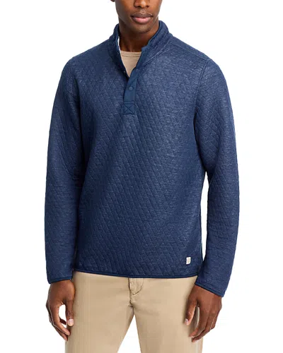 Marine Layer Corbet Quilted Pullover In Navy