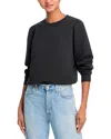 Marine Layer Corbet Quilted Sweatshirt In Charcoal