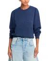 Marine Layer Corbet Quilted Sweatshirt In Navy Heather