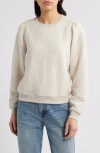 Marine Layer Corbet Quilted Sweatshirt In Oat Heather