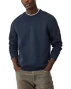Marine Layer Corbet Vertical Quilted Sweatshirt In Blue