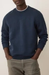 Marine Layer Corbet Vertical Quilted Sweatshirt In Blue