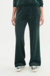 Marine Layer Velour Corduroy Flare Pants In Green