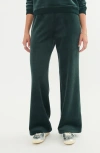 Marine Layer Velour Corduroy Flare Pants In Green